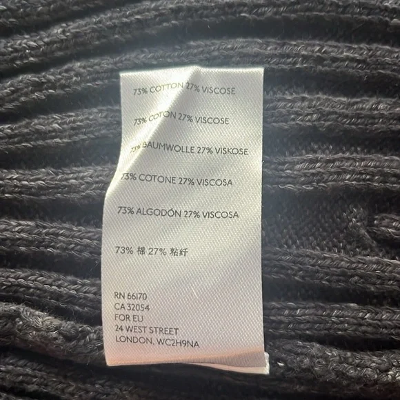 Free People Black Knit Midi Skirt Large - Picture 9 of 10